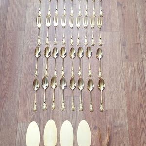 Edelstahl Rostfrei Gold Tone Stainless Flatware
